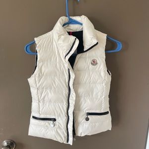 White Moncler Puffer Vest